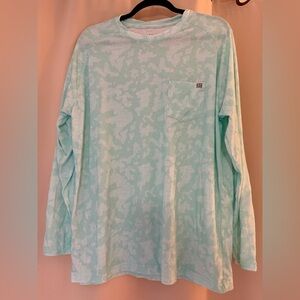 Huk Light Mint Camouflage Long Sleeve Pocket Tee
